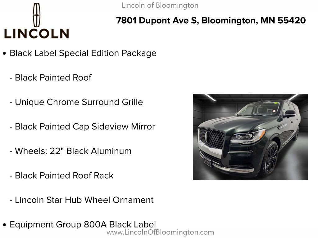 Certified 2022 Lincoln Navigator L Black Label AWD/4WD image 10