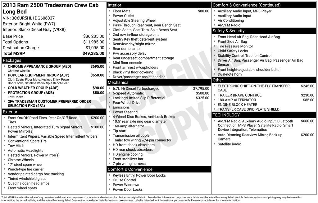 Used 2013 RAM 2500 Tradesman w/ Chrome Appearance Group image 11