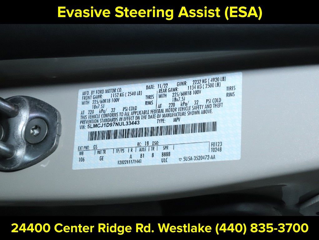 Used 2022 Lincoln Corsair AWD w/ Equipment Group 101A image 19