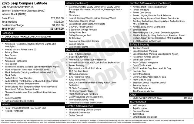 New 2026 Jeep Compass Latitude image 26