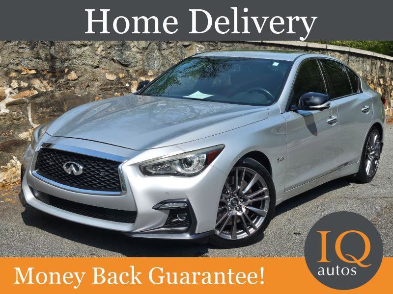Used 2018 INFINITI Q50 Red Sport 400 w/ Cargo Package (L95) video 1