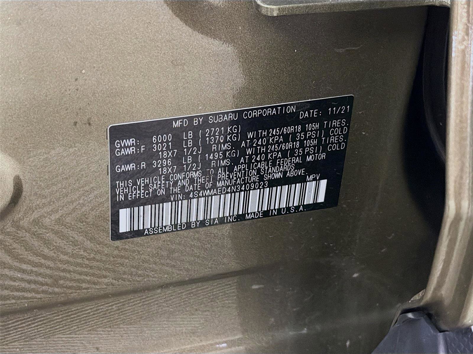 Used 2022 Subaru Ascent Premium w/ Convenience Package image 31