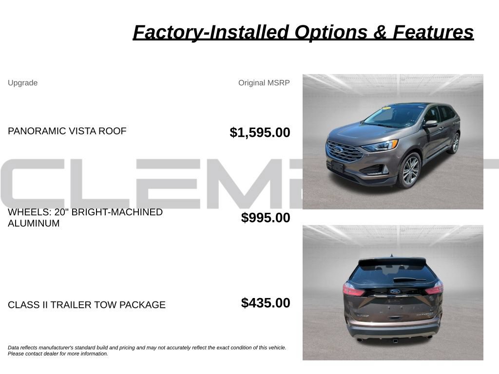 Used 2019 Ford Edge Titanium w/ Class II Trailer Tow Package AWD/4WD image 5