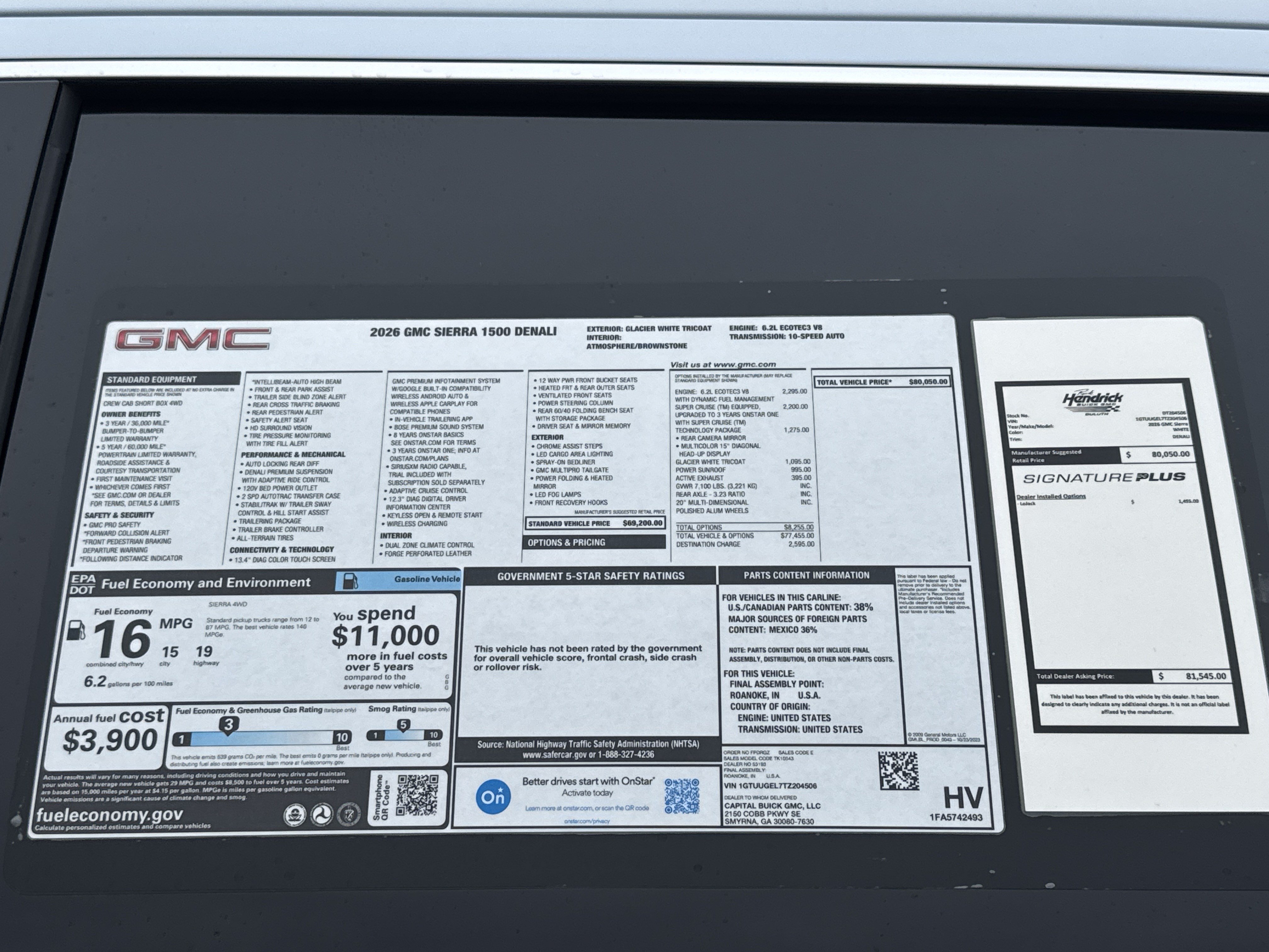 New 2026 GMC Sierra 1500 Denali w/ Technology Package AWD/4WD image 35