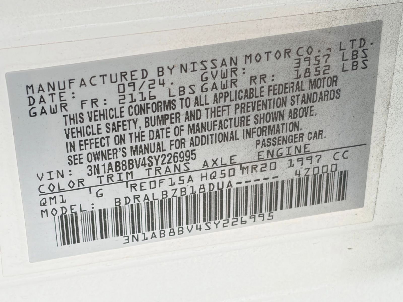 Used 2025 Nissan Sentra S FWD image 24