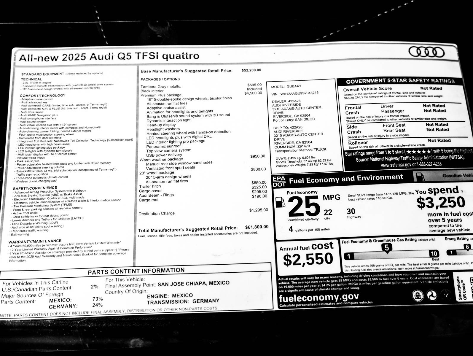 Certified 2025 Audi Q5 Premium w/ Premium Plus AWD/4WD image 29