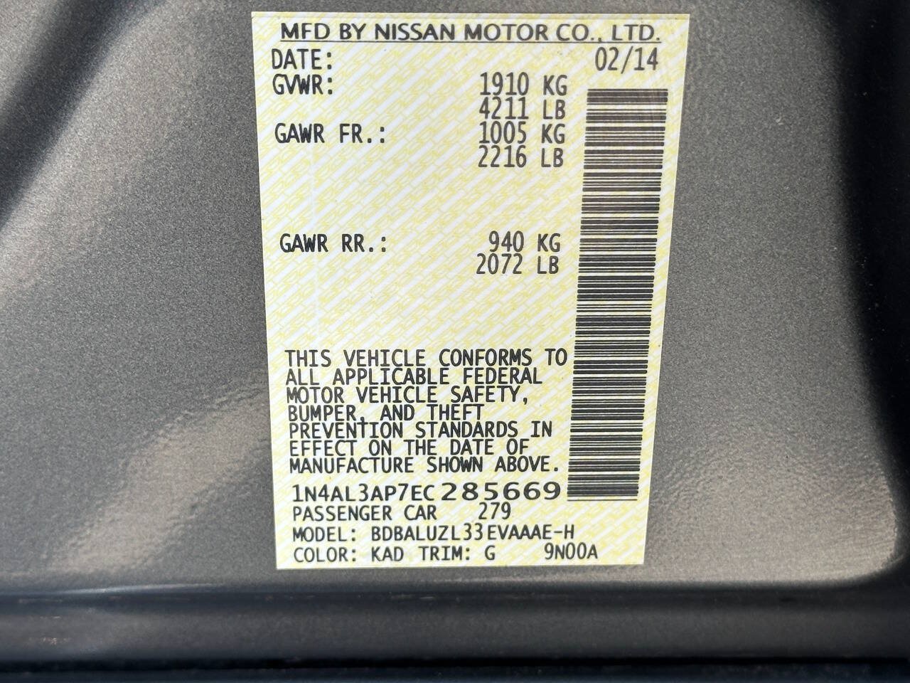 Used 2014 Nissan Altima 2.5 SV FWD image 17