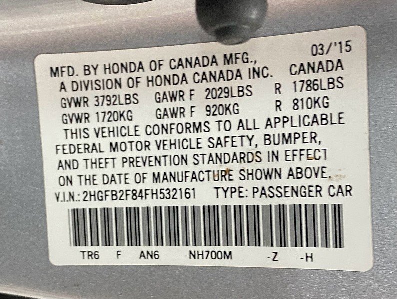 Used 2015 Honda Civic EX image 27