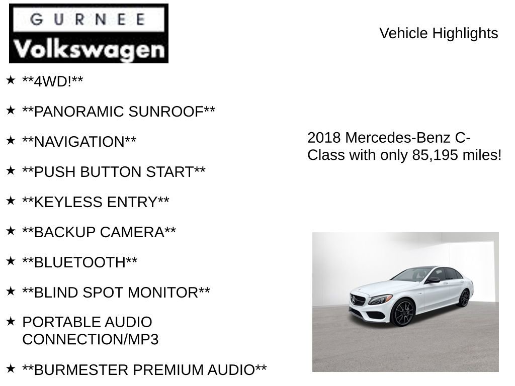 Used 2018 Mercedes-Benz C 43 AMG 4MATIC Sedan image 7