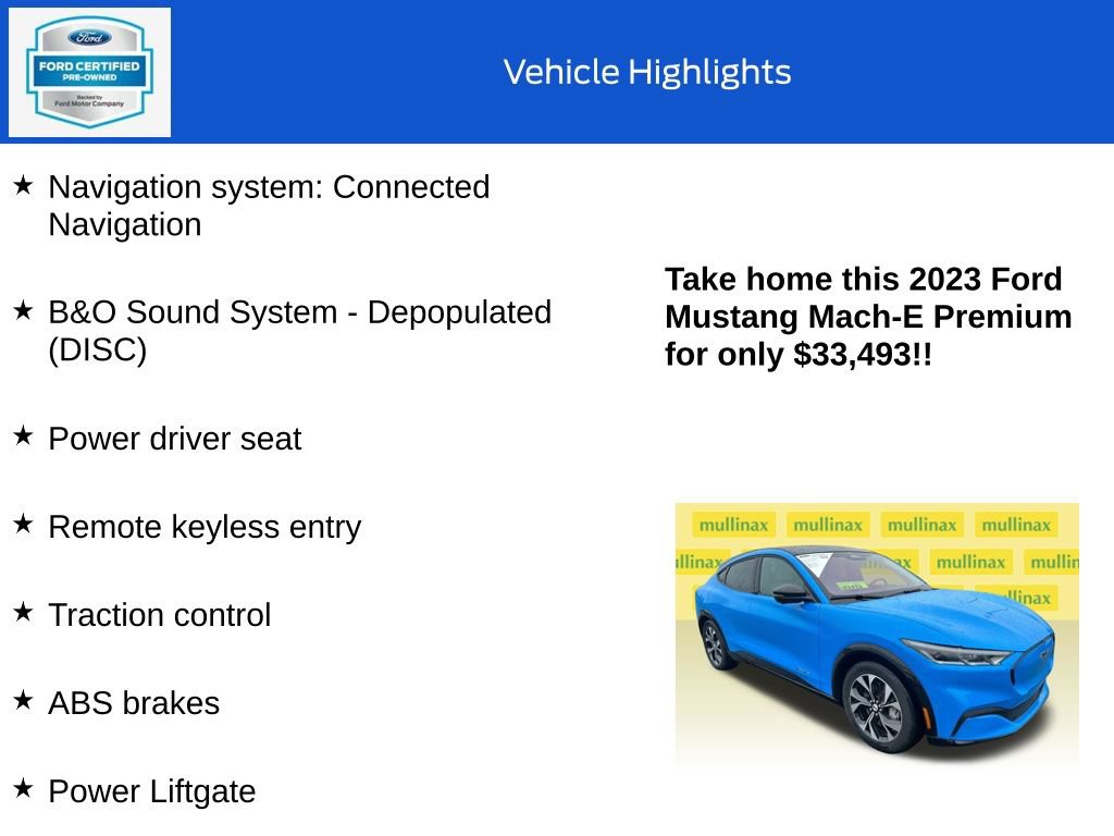 Certified 2023 Ford Mustang Mach-E Premium RWD image 10
