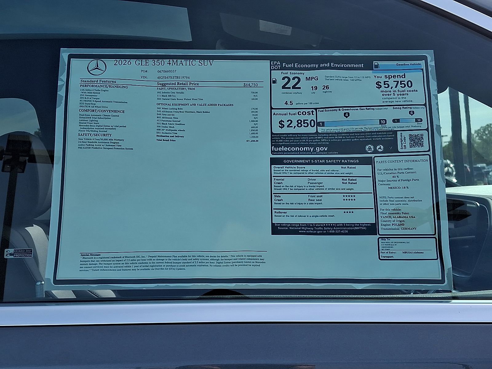 New 2026 Mercedes-Benz GLE 350 4MATIC image 19