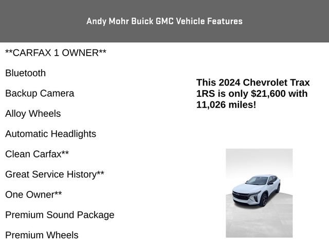 Used 2024 Chevrolet Trax RS w/ Driver Confidence Package image 4