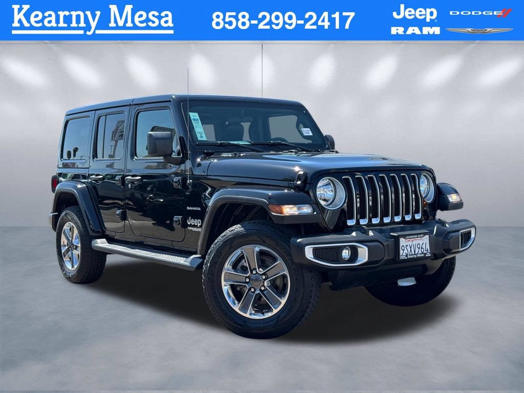 Used 2021 Jeep Wrangler Unlimited Sahara w/ Cold Weather Group AWD/4WD image 1
