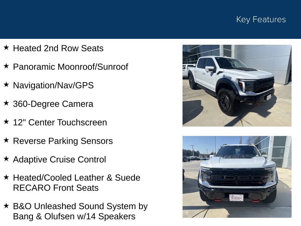 Certified 2025 Ford F150 Raptor w/ Equipment Group 803A Raptor R AWD/4WD image 40