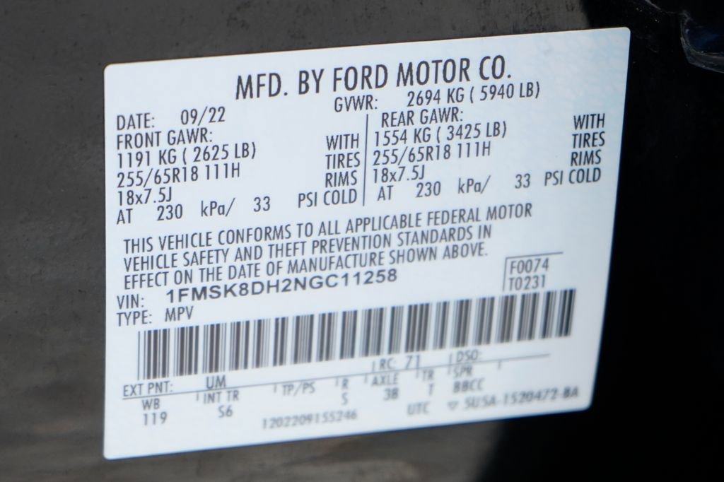 Used 2022 Ford Explorer XLT w/ Equipment Group 202A image 52