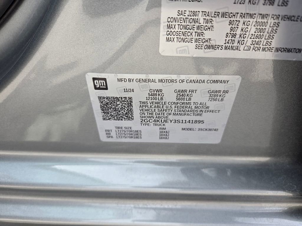 Certified 2025 Chevrolet Silverado 3500 LTZ w/ LTZ Convenience Package image 22