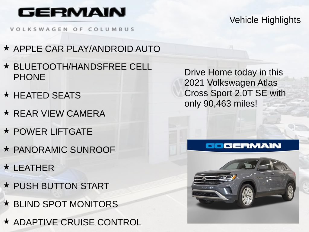 Used 2021 Volkswagen Atlas Cross Sport SE AWD/4WD image 4