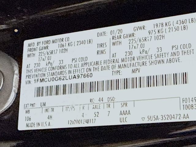 Used 2020 Ford Escape SE image 34