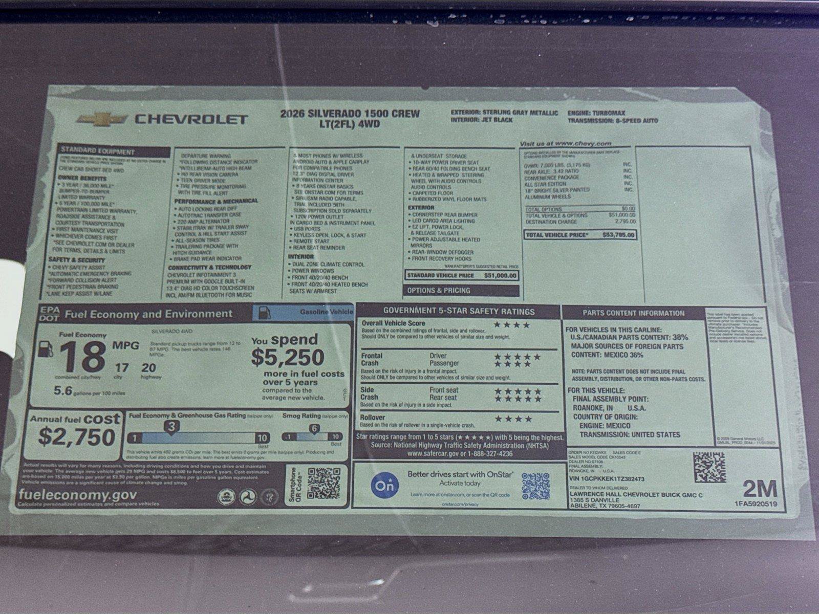 New 2026 Chevrolet Silverado 1500 LT AWD/4WD image 20