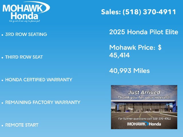 Certified 2025 Honda Pilot Elite image 4