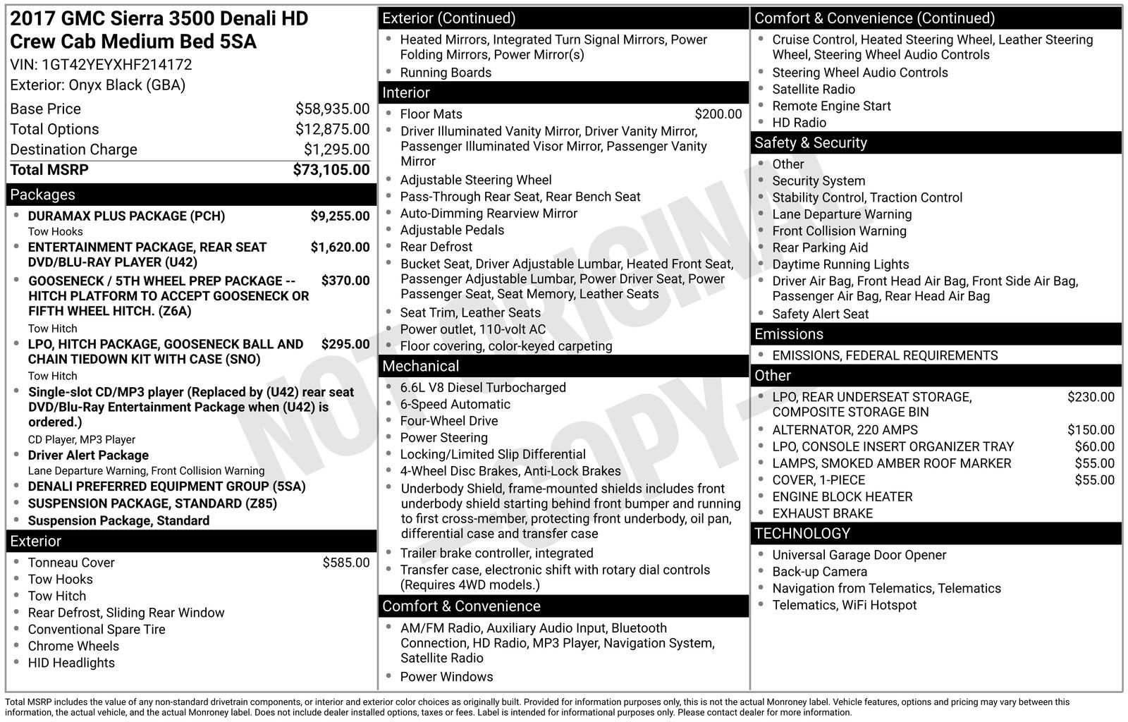 Used 2017 GMC Sierra 3500 Denali w/ Duramax Plus Package image 4