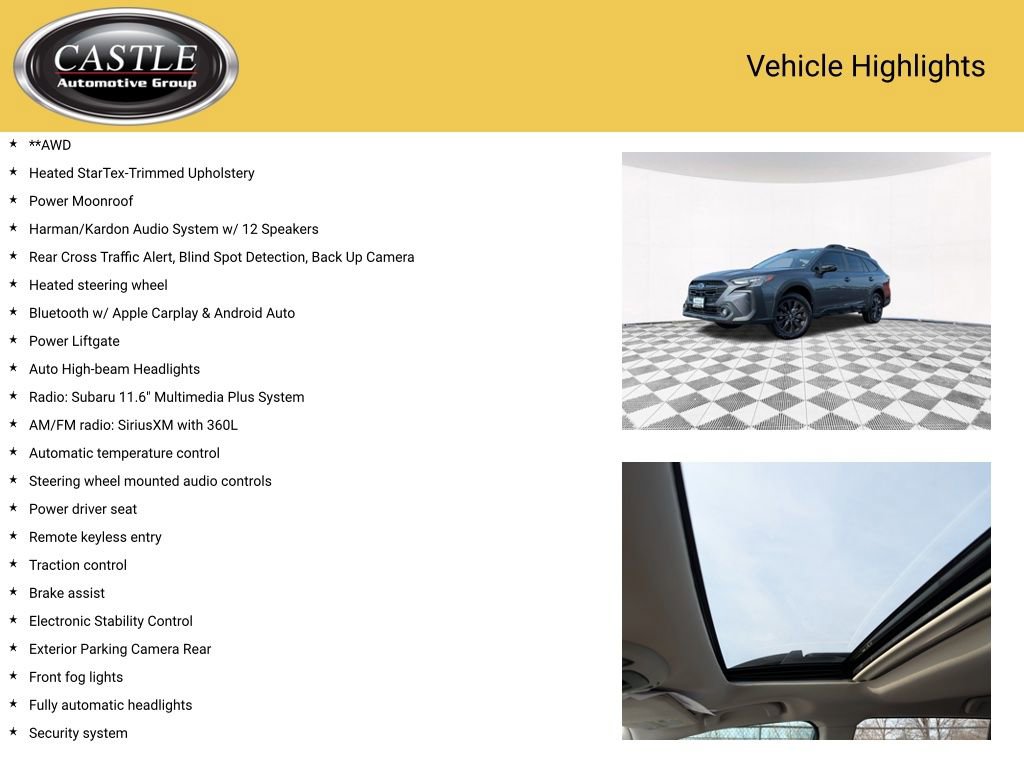 Certified 2025 Subaru Outback Onyx Edition image 4