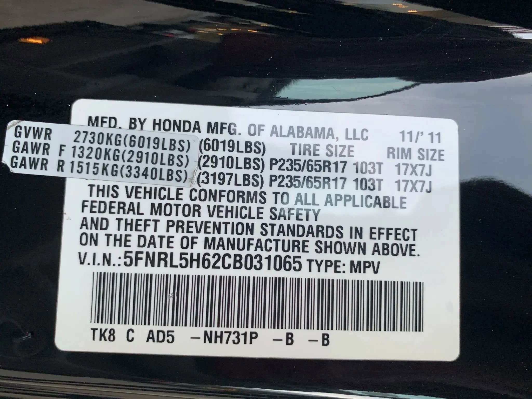 Used 2012 Honda Odyssey EX-L image 31