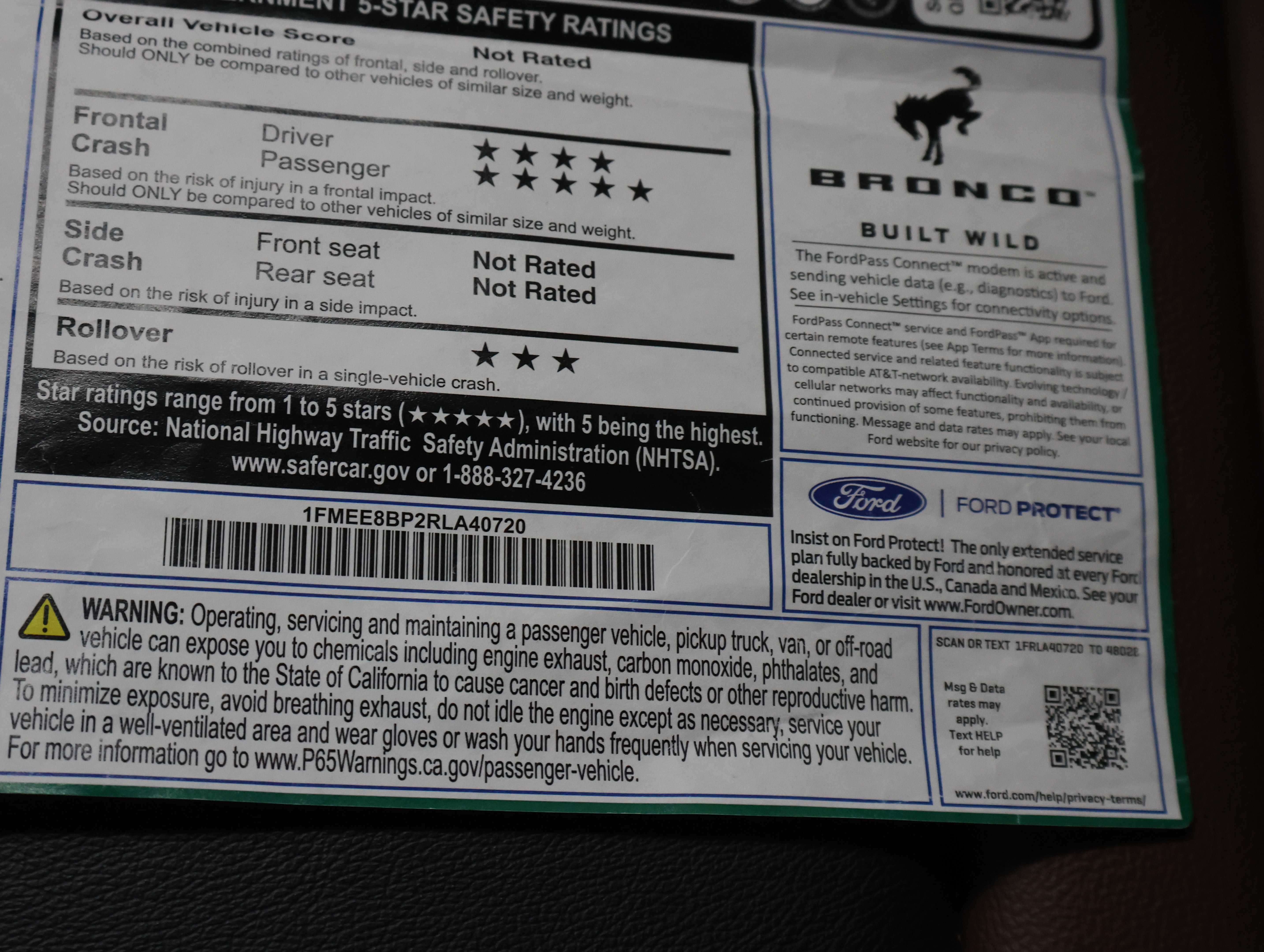 Used 2024 Ford Bronco Outer Banks w/ Sasquatch Package AWD/4WD image 65