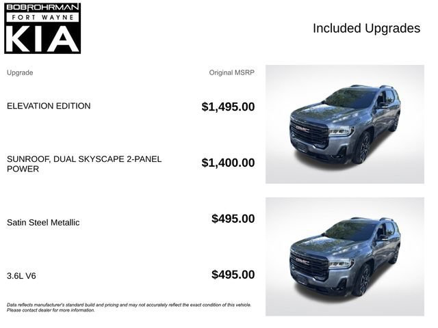Used 2021 GMC Acadia SLT w/ Elevation Edition AWD/4WD image 4