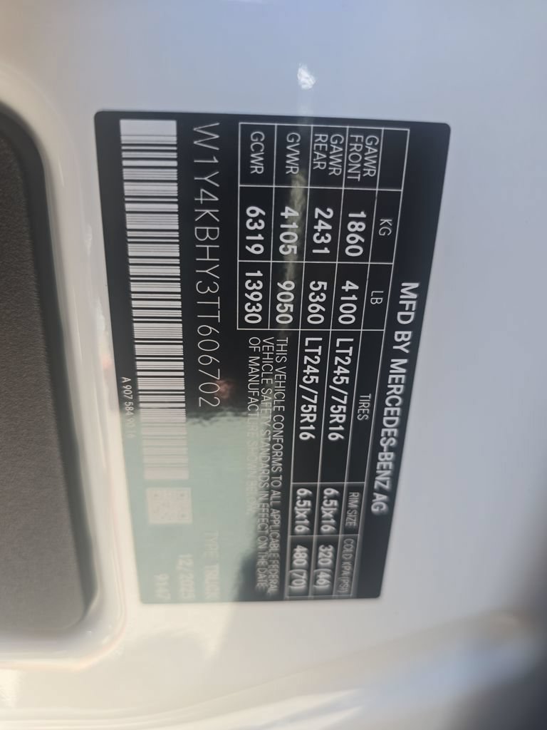New 2026 Mercedes-Benz Sprinter 2500 image 28