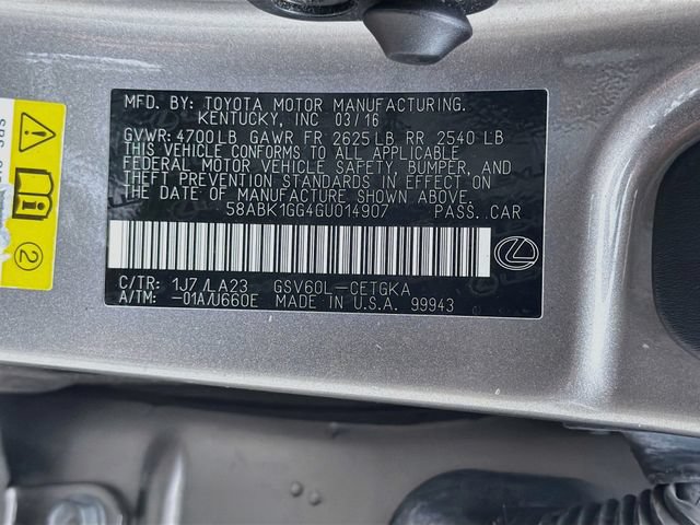 Used 2016 Lexus ES 350 w/ Premium Package w/Wood Trim FWD image 41