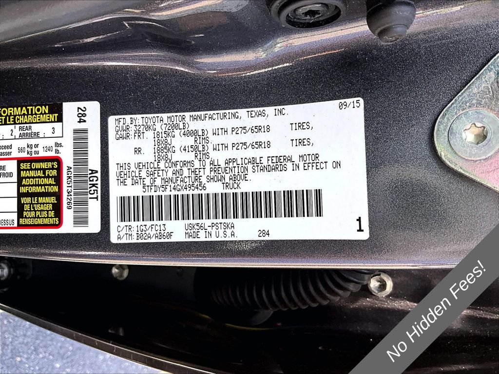 Used 2016 Toyota Tundra SR5 w/ SR5 Upgrade Package AWD/4WD image 30