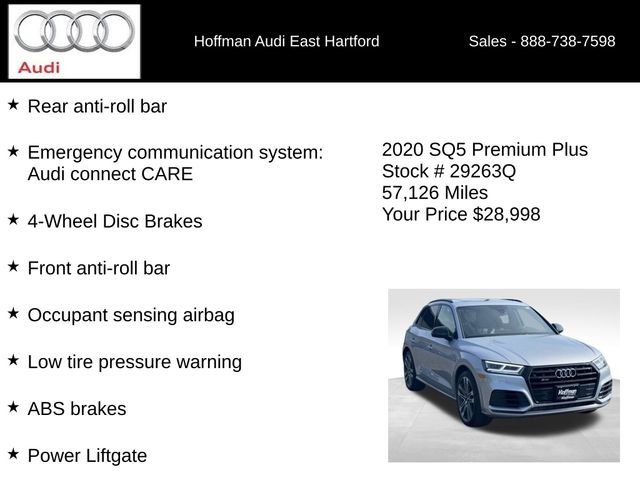 Used 2020 Audi SQ5 Premium Plus w/ Premium Plus Package AWD/4WD image 24