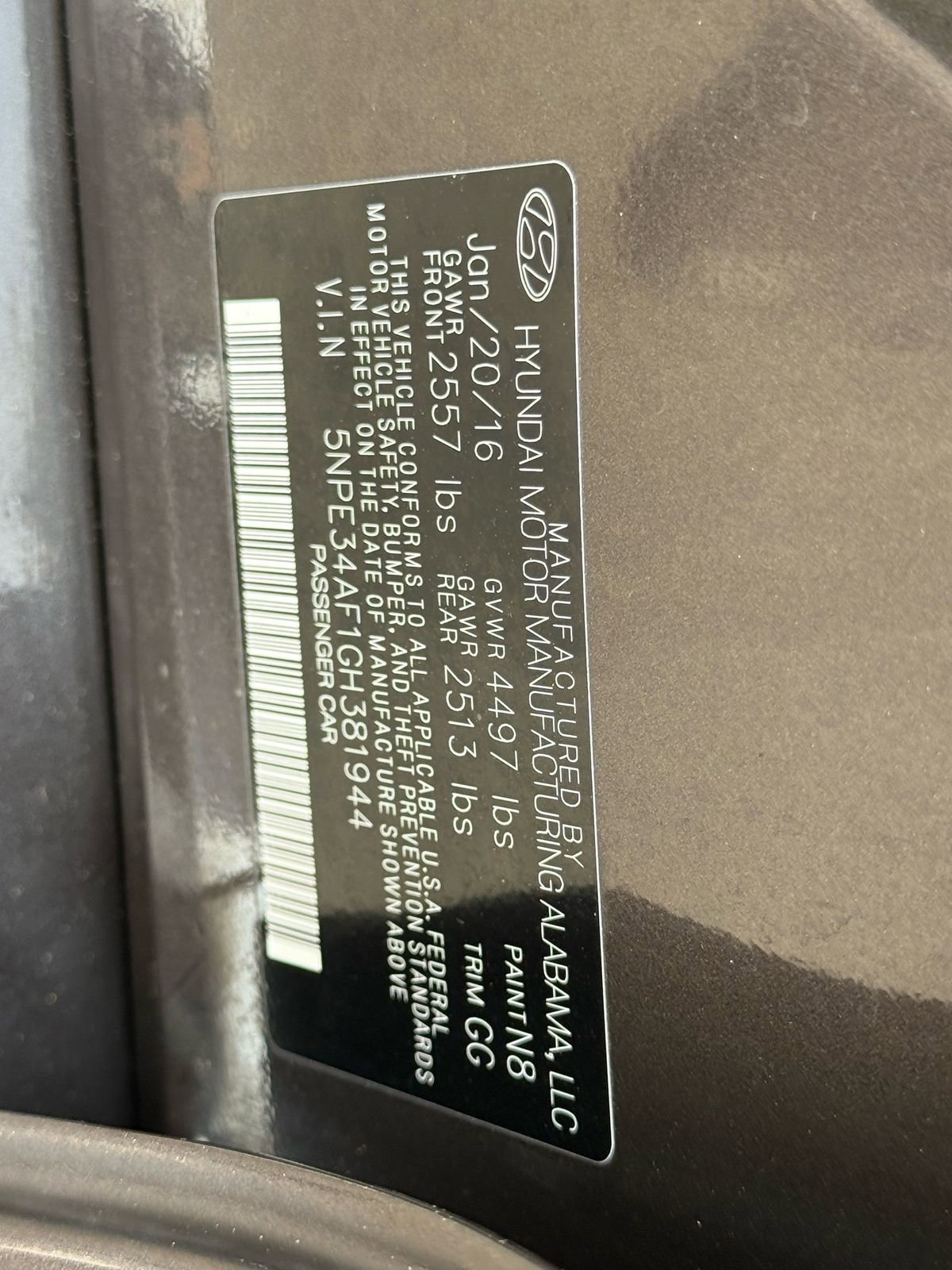 Used 2016 Hyundai Sonata Sport w/ Option Group 1V image 33