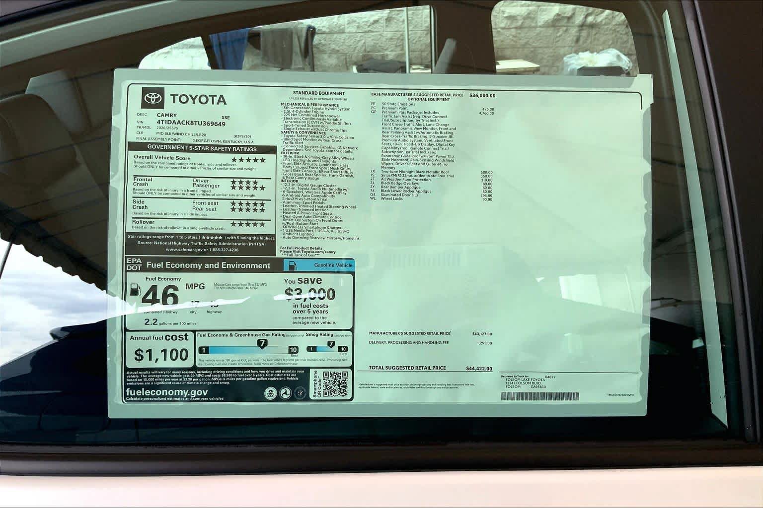 New 2026 Toyota Camry XSE w/ Premium Plus Package FWD image 20