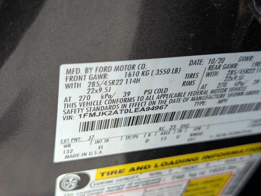 Used 2020 Ford Expedition Max Limited w/ Equipment Group 302A AWD/4WD image 37