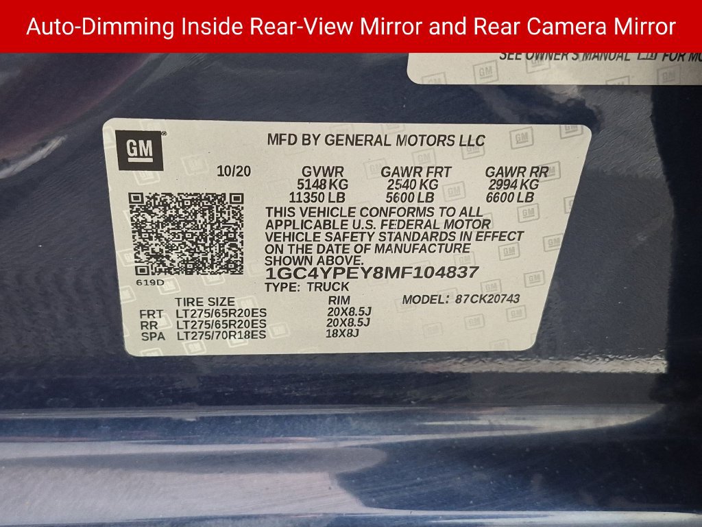 Certified 2021 Chevrolet Silverado 2500 LTZ AWD/4WD image 37