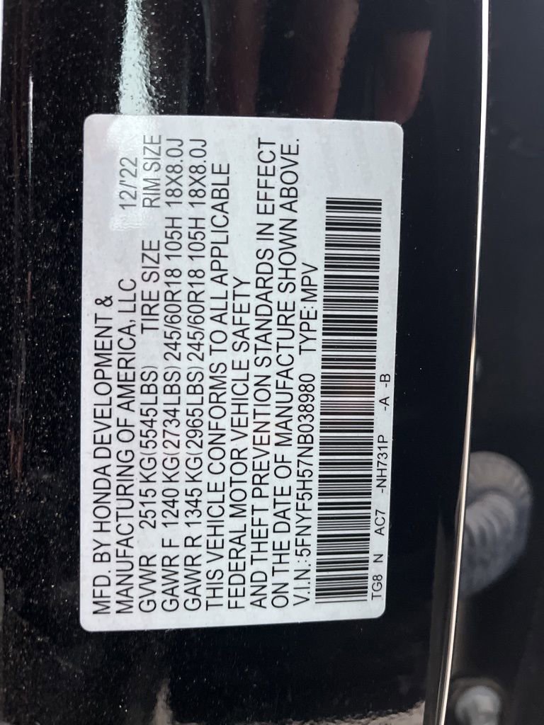 Certified 2022 Honda Pilot EX-L image 10