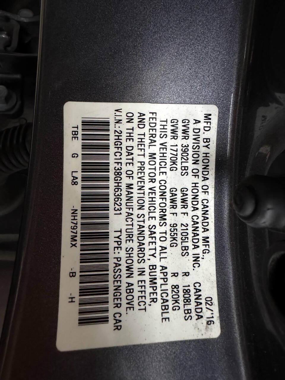 Used 2016 Honda Civic EX-T image 30