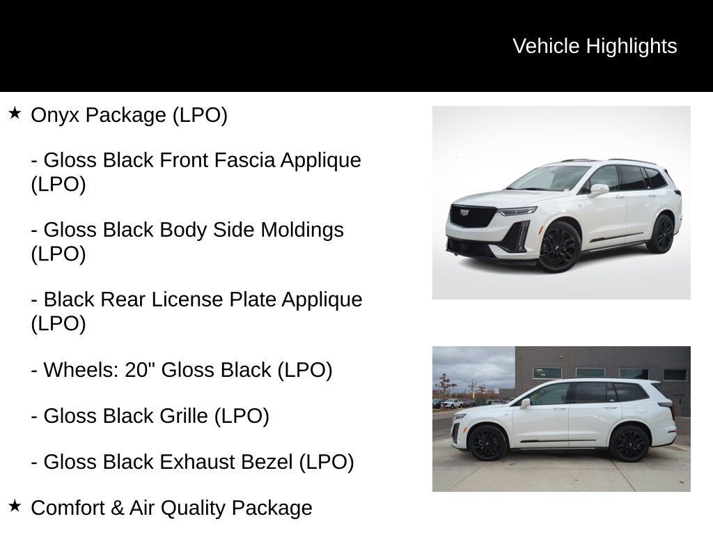 Used 2021 Cadillac XT6 Sport w/ LPO, ONYX Package image 16
