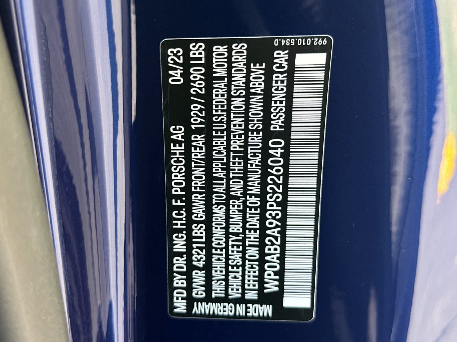 Certified 2023 Porsche 911 Dakar AWD/4WD image 30