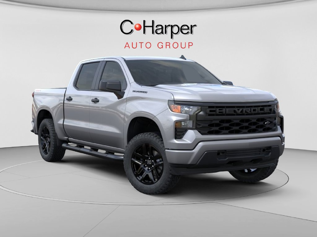 New 2026 Chevrolet Silverado 1500 Custom w/ LPO, Dark Essentials Package AWD/4WD image 1