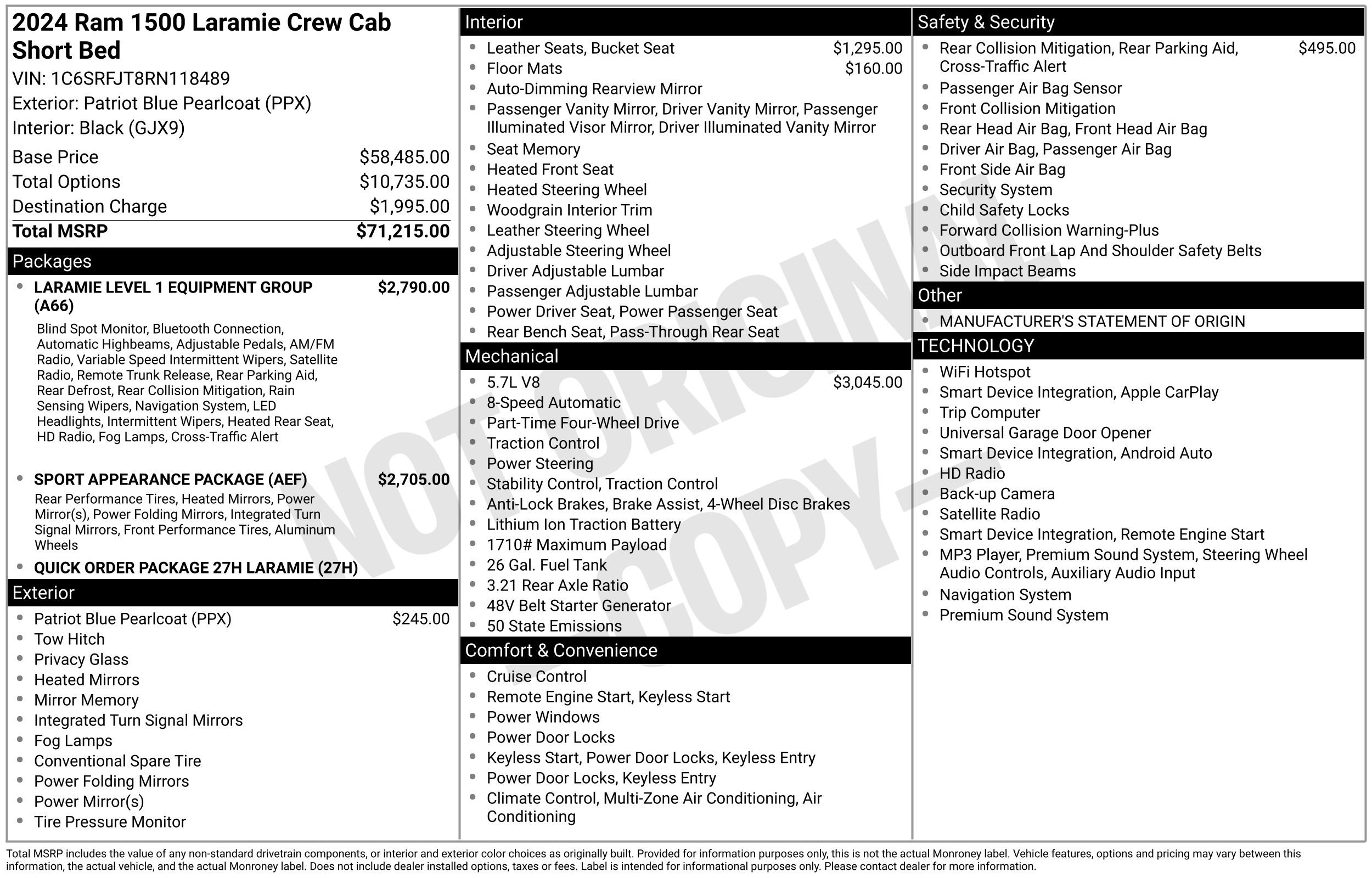 Used 2024 RAM 1500 Laramie AWD/4WD video 2