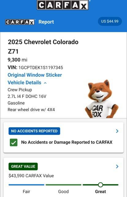 Used 2025 Chevrolet Colorado Z71 AWD/4WD image 4