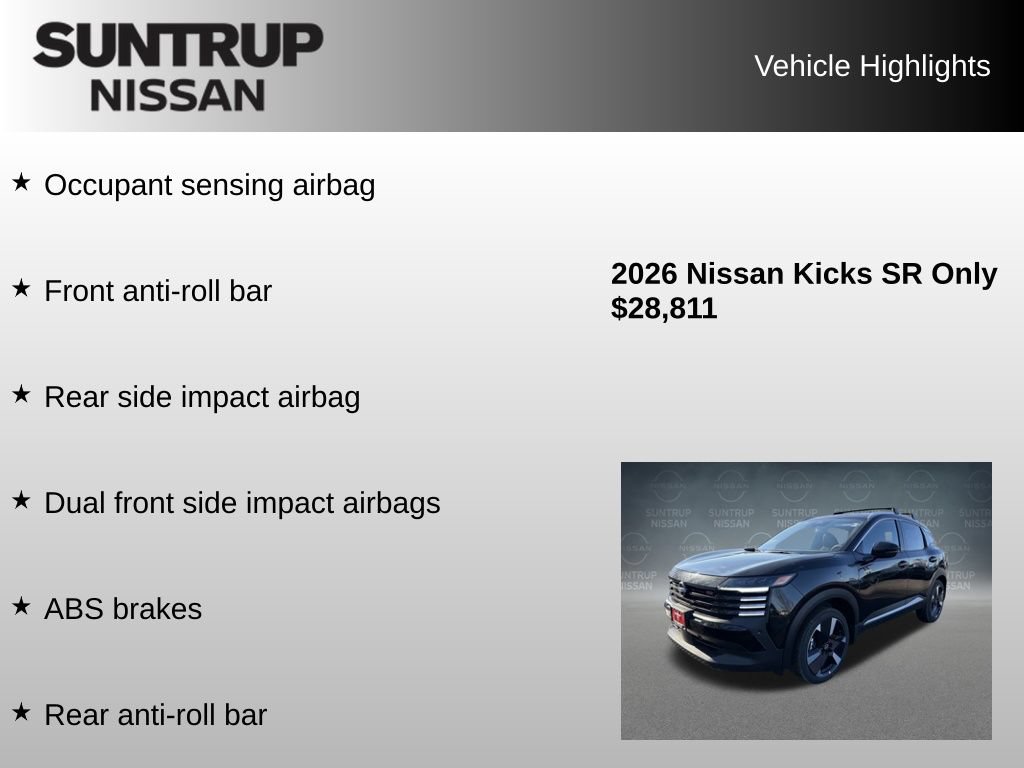 Used 2026 Nissan Kicks SR w/ Cold Weather Package AWD/4WD image 23