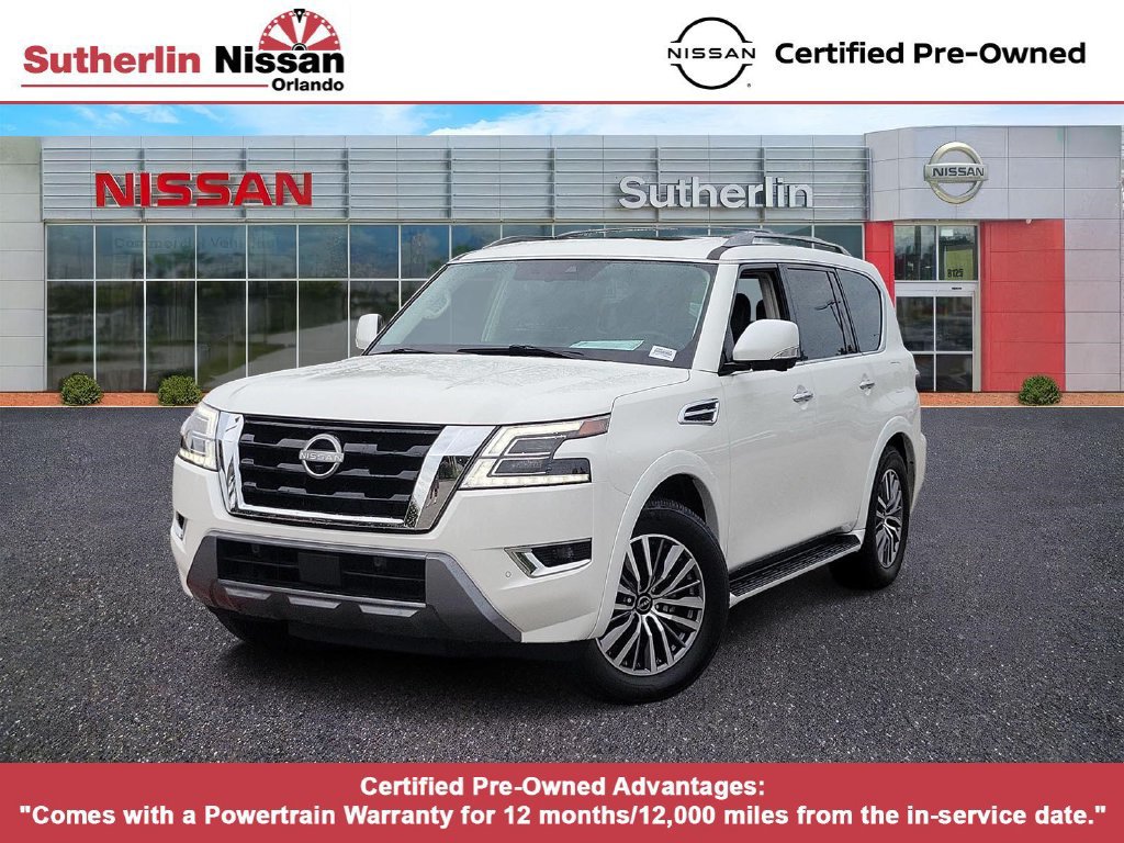 Certified 2023 Nissan Armada SL w/ Captain's Chairs Package RWD image 1