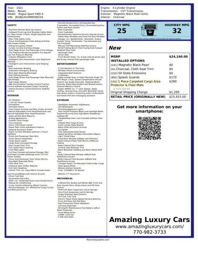 Used 2021 Nissan Rogue Sport S FWD image 24