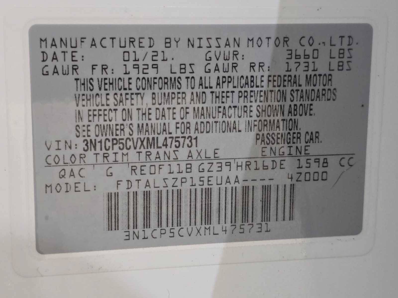 Used 2021 Nissan Kicks SV w/ Exterior Package FWD image 30
