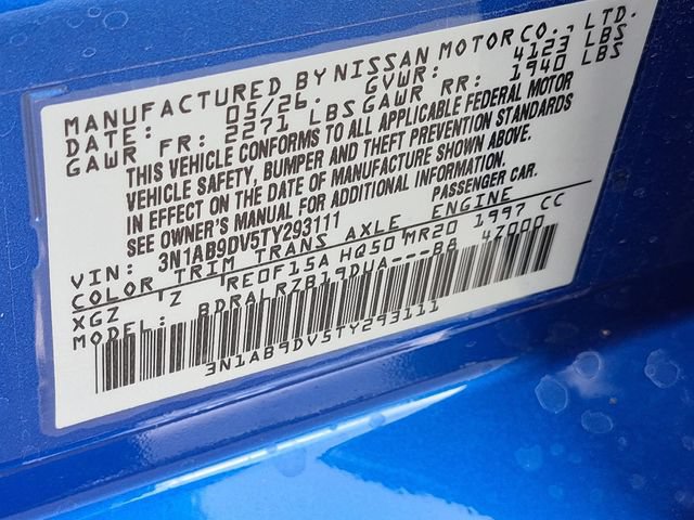 New 2026 Nissan Sentra SR w/ Floor Mat Package FWD image 37
