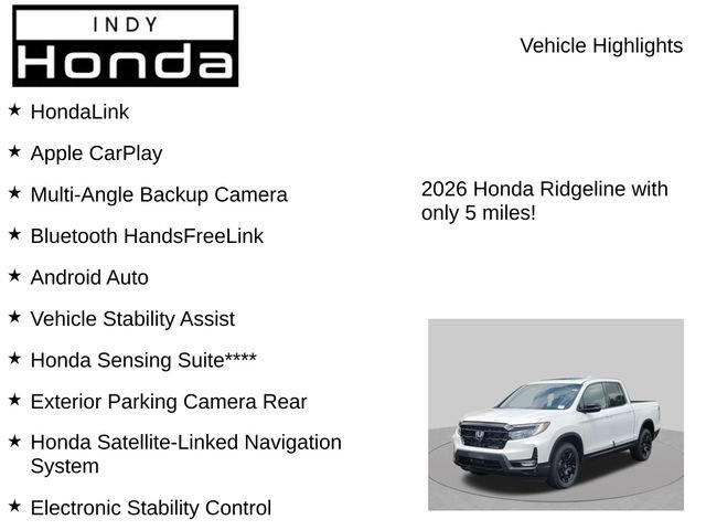 New 2026 Honda Ridgeline Black Edition image 7